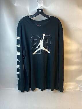 Jordan Jumpman 23 Graphic Long Sleeve T-Shirt Black 2XL